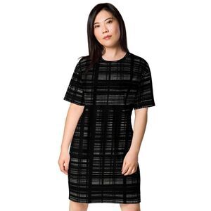 Vintage midi dress with short sleeves size M